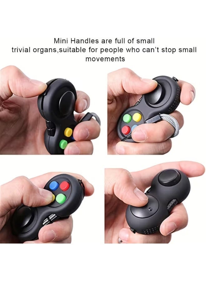 HAOSHICS Stress Relief Handle Fidget Toy – Creative Plastic Hand Grip Toy for Anxiety, Focus and Relaxation (Yellow) - Image 4